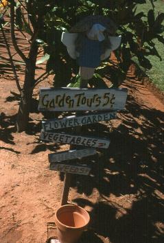 Sign - Garden Tours 5 cents